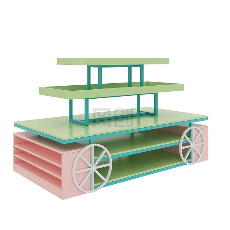 Mesa de promoción de polea de color